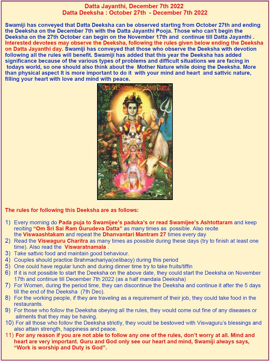 Datta Deeksha